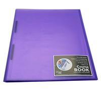 Westfolio Course Book Adjustable Capacity Purple A3, File Holder, Presentation Display Wallet, Paper, Document, Poly Clear Sleeves