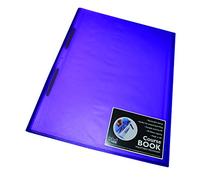 Westfolio Course Book Adjustable Capacity Purple A4, File Holder, Presentation Display Wallet, Paper, Document, Poly Clear Sleeves