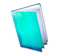 Westfolio Course Book Adjustable Capacity Turquoise A3, File Holder, Presentation Display Wallet, Paper, Document, Poly Clear Sleeves