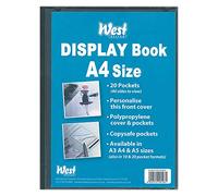 Westfolio Display Book Fixed A4, 10 Clear Plastic Pocket, For Presentation, File Holder, Documents, Certificates, Recipe