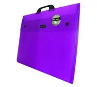 Westfolio Type G Expandable Folio Carry Case Purple A4, for Art, Paper, Carry Bag Folder, Essentials for Students Art, Artwork