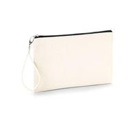 Westford Mill Canvas Wristlet Pouch - Natural/Black