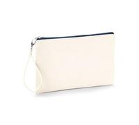 Westford Mill Canvas Wristlet Pouch - Natural/Navy
