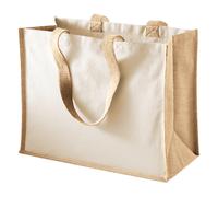 Westford Mill Classic Jute Printable Shopper Bag - Natural