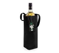 Westford Mill Cotton Bottle Bag Black (One Size)