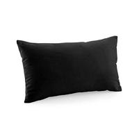 Westford Mill Cotton Canvas Square Cushion Cover in Black | Size: 40 cm x 40 cm Westford Mill Black 40 cm x 40 cm