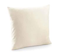 Westford Mill Cotton Canvas Square Cushion Cover Natural (40Cm X 40Cm)