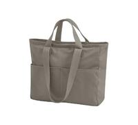 Westford Mill - Double Handle Cargo Pocket Tote - Tote Bags for Women and Men, Swimming Bag, Travel Bag, Gym Bag, Cabin Bag, Travel Essentials, Yoga Bag, Beach Bag, Sports Bag - 100% Cotton Canvas