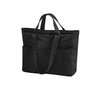 Westford Mill - Double Handle Cargo Pocket Tote - Tote Bags for Women and Men, Swimming Bag, Travel Bag, Gym Bag, Cabin Bag, Travel Essentials, Yoga Bag, Beach Bag, Sports Bag - 100% Cotton Canvas