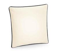 Westford Mill Fairtrade Piped Cushion Cover Natural/light Grey (One Size)