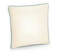 Westford Mill Fairtrade Piped Cushion Cover Natural/sage Green (One Size)