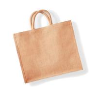 Westford Mill Jumbo Jute Shopper Bag (29 Litres) (Pack of 2) - Reusable, Eco-Friendly Tote Bags