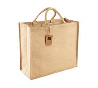Westford Mill Jumbo Jute Shopper BagOne Size Natural RW9681