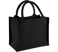 Westford Mill Jute Mini Gift Bag One Size Natural/Black