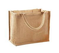 Westford Mill Jute Mini Gift Bag (6 Litres) (One Size) (Natural)