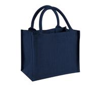 Westford Mill Jute Mini Gift Bag (6 Litres) (Pack Of 2) Navy/navy (One Size)