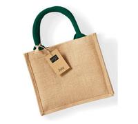 Westford Mill Jute Mini Gift Bag Natural/forest (One Size)