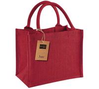 Westford Mill Jute Mini Gift Bag Red (One Size)