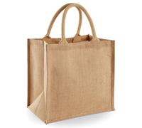Westford Mill Jute Mini Tote Shopping Bag (14 Litres) (Pack BC4512