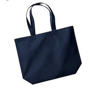 Westford Mill Maxi Tote Shopper Bag - Reusable and Sustainable - French Navy