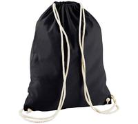 Westford Mill Men's Cotton Drawstring Bag in Black Westford Mill Black