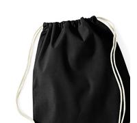 Westford Mill Men's Cotton Drawstring Bag in Black Westford Mill Black