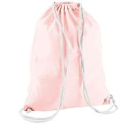 Westford Mill Cotton Drawstring Bag - Pastel Pink/White