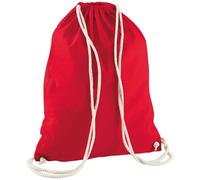 Westford Mill Cotton Drawstring Bag - Classic Red