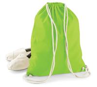 Westford Mill Men's Cotton Gymsac Bag - 12 Litres in Lime Westford Mill Lime