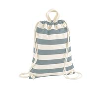 Westford Mill Men's Nautical Drawstring Bag in Grey Westford Mill Grey