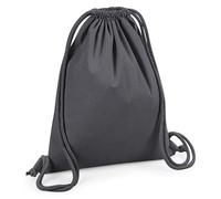Westford Mill Men's Premium Cotton Gym Sack in Dark Grey Westford Mill Dark Grey