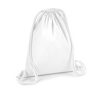 Westford Mill Men's Premium Cotton Gym Sack in White Westford Mill White