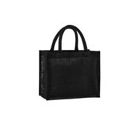 Westford Mill Natural Starched Jute Midi Tote One Size Black/Black