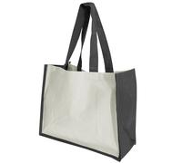 Westford Mill Printers Jute Cot Plain Shopper Canvas Bag (21 Litres) BC3348