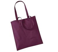 Westford Mill Promo Bag For Life - 10 Litres (Pack Of 2) (One Size) (Burgundy)