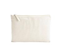 Westford Mill Striped Organic Cotton Toiletry Bag in Red | Size: Medium Westford Mill Red M