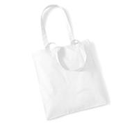Westford Mill Unisex Adult WM101WHIT Wm101 Promo Bag For Life - White One Size - White, One Size