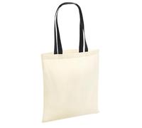 Westford Mill W101C Bag for Life - Contrast Handles Natural/Black