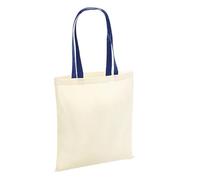 Westford Mill W101C Bag for Life - Contrast Handles Natural/French Navy