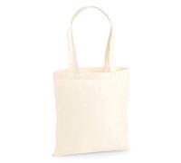 Westford Mill W201 Premium Cotton Tote Bag - Natural - 10 Pack