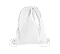 Westford Mill Premium Cotton Gymsac One Size White