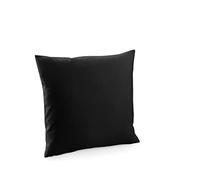 Westford Mill W350 Fairtrade Cotton Canvas Cushion Cover - Black 40 x 40 cm