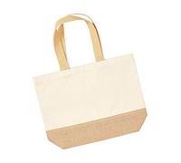 Westford Mill Jute Base Canvas Tote One Size Natural