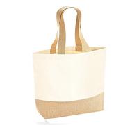 Westford Mill Jute Base Canvas Tote One Size Natural