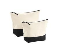 Westford Mill W544 Dipped Base Canvas Accessory Bag - Natural/Black - M