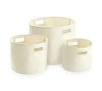 Westford Mill W574 Canvas Storage Tub - Natural L