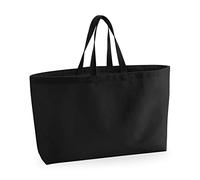 Westford Mill Oversized Canvas Tote Bag One Size Black