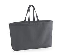 Westford Mill Oversized Canvas Tote Bag One Size Graphite Grey