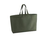 Westford Mill ® W696 Oversized Canvas Tote Bag - Olive Green