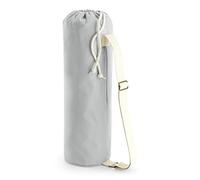 Westford Mill W816 EarthAware® Organic Yoga Mat Bag - Natural Cotton Eco-Friendly Carry Case - Light Grey
